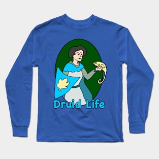 Druid Life Speaking with a Chameleon Long Sleeve T-Shirt